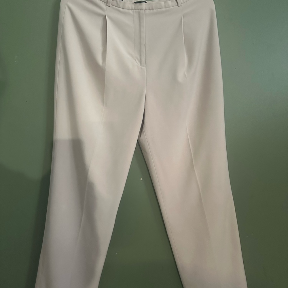 Kasper Men's Elegant Cream Dress Pants